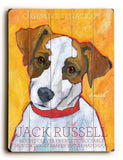 Jack Russel Terrier Wood Sign 12x16 Planked