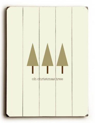 Oh Christmas Tree Wood Sign 9x12 (23cm x 31cm) Solid
