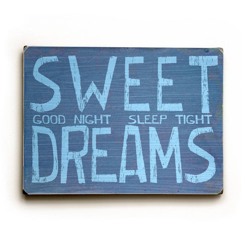 Sweet Dreams Wood Sign 12x16 Planked