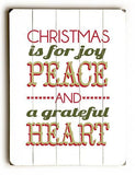 Christmas is for Joy Peace Wood Sign 25x34 (64cm x 87cm) Planked