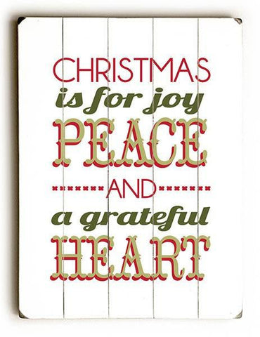 Christmas is for Joy Peace Wood Sign 25x34 (64cm x 87cm) Planked