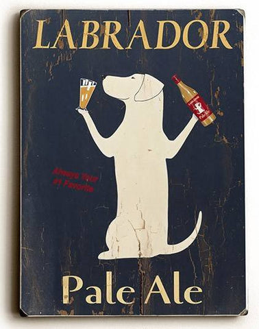 Labrador Pale Ale Wood Sign 14x20 (36cm x 51cm) Planked