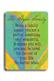 Personalized Being A Family Wood Sign 14x20 (36cm x 51cm) Planked