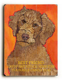 Best Friend Wood Sign 12x16 Planked