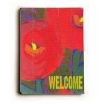 Welcome Wood Sign 9x12 (23cm x 31cm) Solid