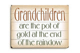 Grandchildren are Wood Sign 9x12 (23cm x 31cm) Solid