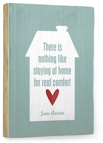Nothing like staying home Wood Sign 25x34 (64cm x 87cm) Planked