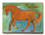 The Red Head Society Wood Sign 12x16 Planked