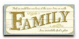 0003-1337-Family Wood Sign 10x24 (26cm x61cm) Planked