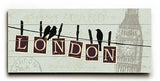 Migration - London Wood Sign 10x24 (26cm x61cm) Planked