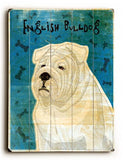 English Bulldog Wood Sign 30x40 (77cm x102cm) Planked