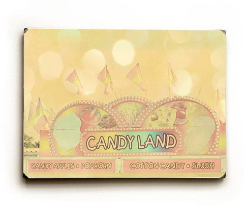 Candy Land Wood Sign 18x24 (46cm x 61cm) Planked