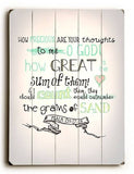 How Precious are your thoughts Wood Sign 9x12 (23cm x 31cm) Solid