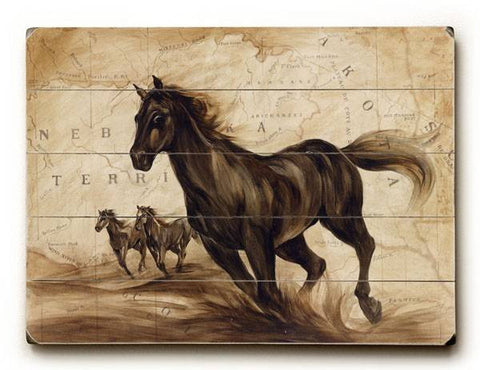 Black Beauty Wood Sign 12x16 Planked