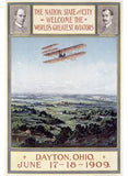 Dayton Ohio Air Aviation Show Poster Wood Sign 14x20 (36cm x 51cm) Planked