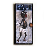 Men's Boxers Wood Sign 18x24 (46cm x 61cm) Planked