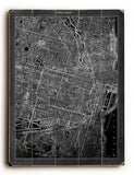 Chicago Map Wood Sign 14x20 (36cm x 51cm) Planked