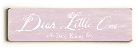 0002-9027-Dear Little One Wood Sign 6x22 (16cm x56cm) Solid
