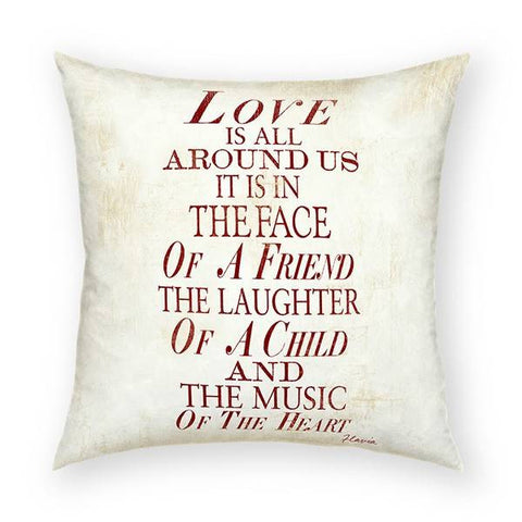 Love Around Us Pillow 18x18