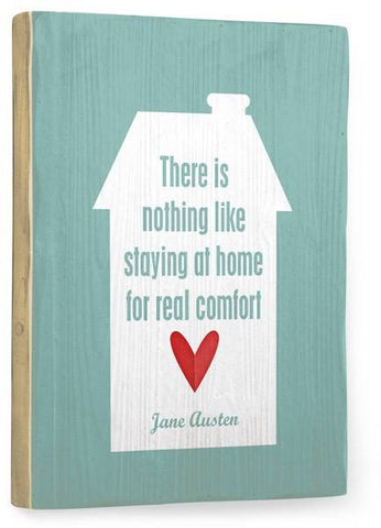 Real Comfort Wood Sign 9x12 (23cm x 31cm) Solid