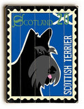 Scottish Terrier Postage Stamp Wood Sign 25x34 (64cm x 87cm) Planked