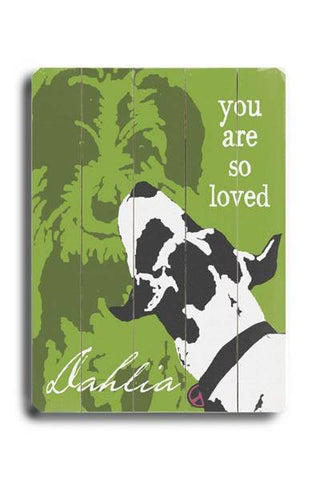 You are so Loved Wood Sign 14x20 (36cm x 51cm) Planked