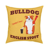Bulldog English Stout Pillow 18x18