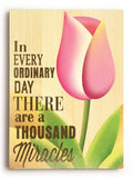 Thousand Miracles Wood Sign 18x24 (46cm x 61cm) Planked