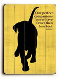 Our Perfect Companions Wood Sign 14x20 (36cm x 51cm) Planked