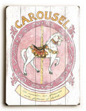 0003-0137-Carousel Wood Sign 9x12 (23cm x 31cm) Solid