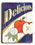 Sweet & Delicious Wood Sign 18x24 (46cm x 61cm) Planked