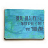 Real Beauty Wood Sign 14x20 (36cm x 51cm) Planked