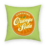 Orange Soda Pillow 18x18