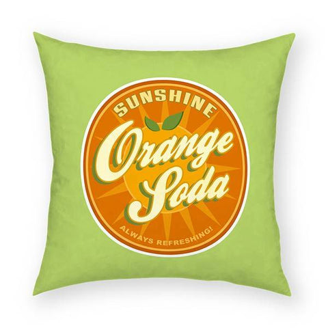 Orange Soda Pillow 18x18