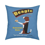 Beagle Brand Cinnamon Buns Pillow 18x18