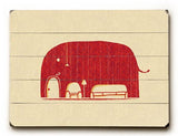 elephanticus in the room Wood Sign 25x34 (64cm x 87cm) Planked
