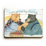 love grows Wood Sign 25x34 (64cm x 87cm) Planked