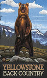 Yellowstone Back Country Wood Sign 7.5x12 (20cm x31cm) Solid