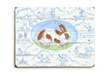 Sweet dreams / bunny Wood Sign 14x20 (36cm x 51cm) Planked
