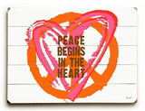 Peace begins Wood Sign 9x12 (23cm x 31cm) Solid