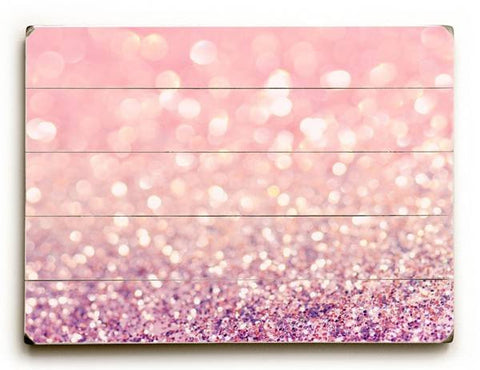 Pink sea of glitter Wood Sign 25x34 (64cm x 87cm) Planked