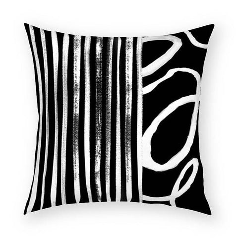 Stripes and Vine Pillow 18x18