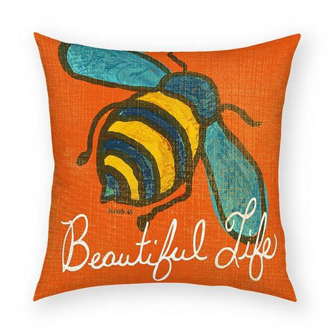 Beautiful Life Bee Pillow 18x18