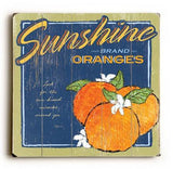 0002-8221-Sunshine Oranges Wood Sign 13x13 Planked