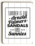 Arnold Palmers Wood Sign 25x34 (64cm x 87cm) Planked