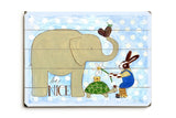 Be nice Wood Sign 14x20 (36cm x 51cm) Planked