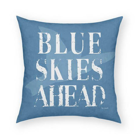 Blue Skies Ahead Pillow 18x18