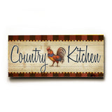 Country Kitchen Wood Sign 10x24 (26cm x61cm) Planked