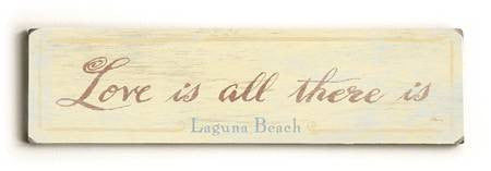 0002-8213-Love is all There is Wood Sign 6x22 (16cm x56cm) Solid