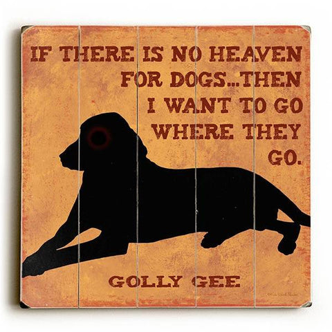 Dogs Find Ud Wood Sign 13x13 Planked